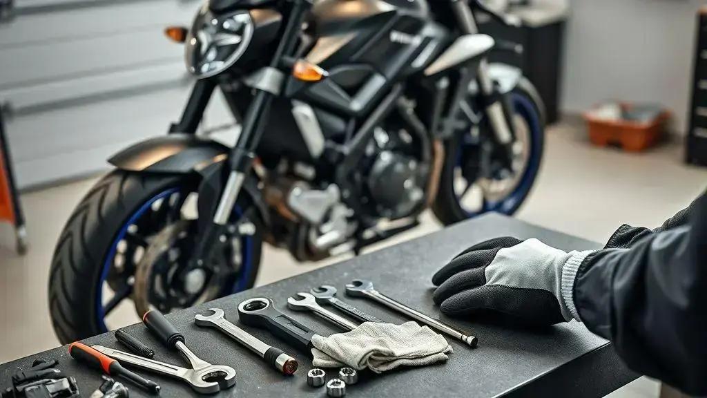 Ferramentas e preparação antes de mexer na MT-07