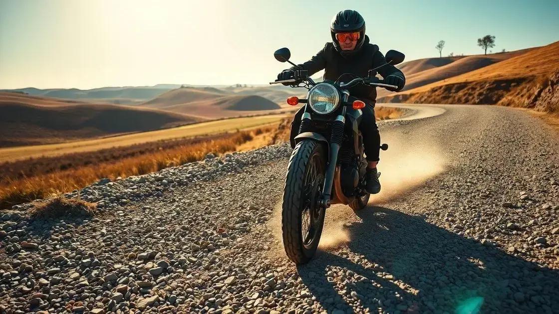 o que evitar em estradas com areia e pedras