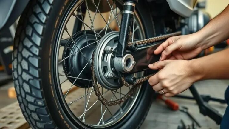 Passo a passo para ajustar a corrente da Honda CG 160