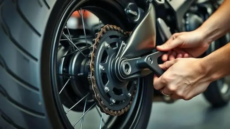 Passo a passo para ajustar corrente da Yamaha MT-07