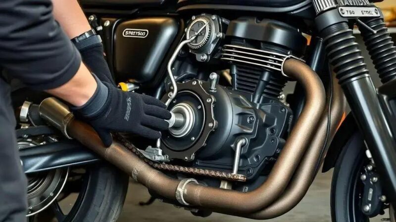 Passo a passo para ajustar corrente Harley-Davidson Street 750
