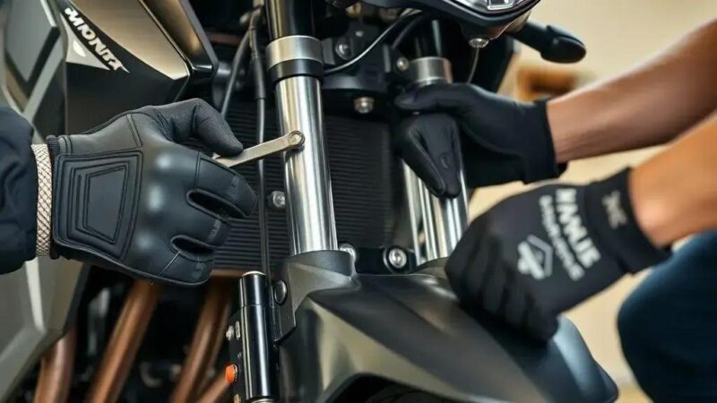 Passo a passo para ajustar suspensão dianteira da Honda CB 500X