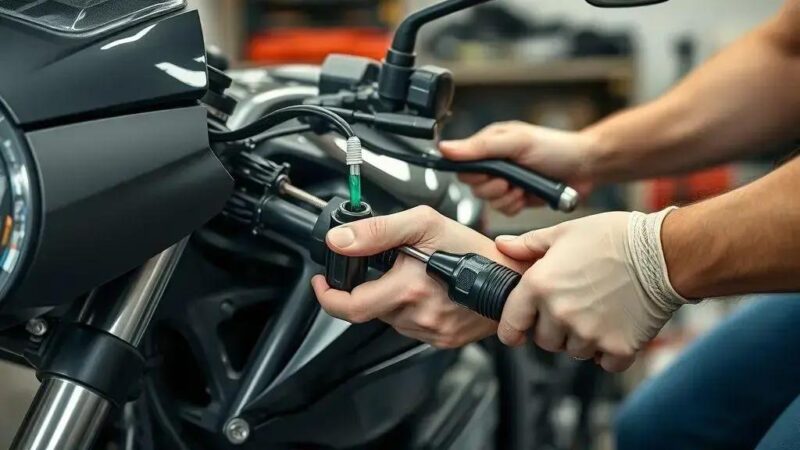 Passo a passo para lubrificar cabos da Kawasaki Z900