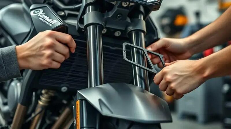 Passo a passo para regular a suspensão dianteira da Yamaha MT-07