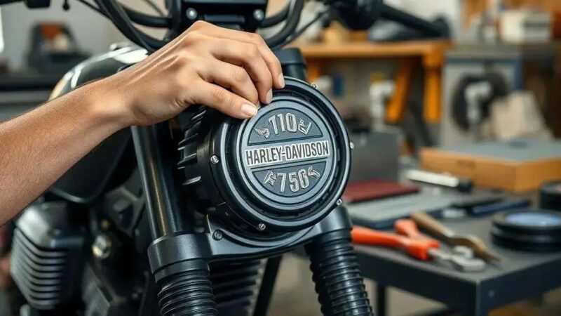 Passo a passo para troca de filtro de ar Harley-Davidson Street 750