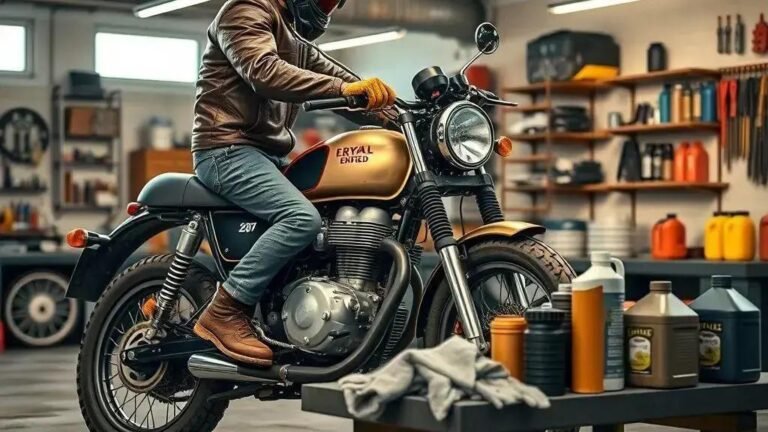 Passo a passo para troca de filtro óleo Royal Enfield Meteor 350