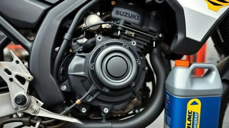 Passo a passo para troca de óleo do motor Suzuki DR-Z400
