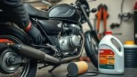 Passo a passo para trocar óleo e filtro na Honda CG 160: drenar óleo, trocar filtro, completar com óleo 10W40