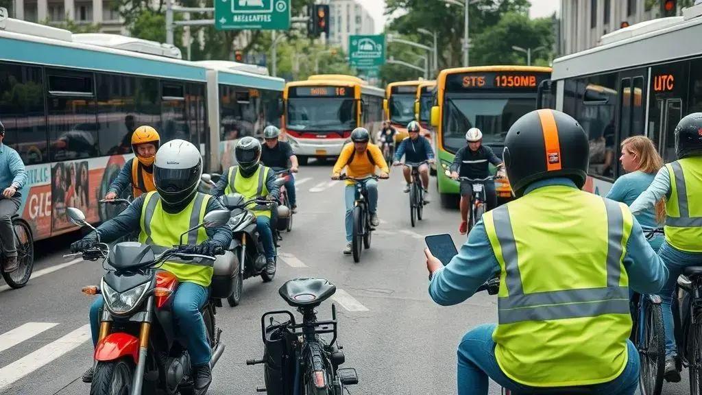 Como motociclista lida com as mudanças na circulação e no trânsito