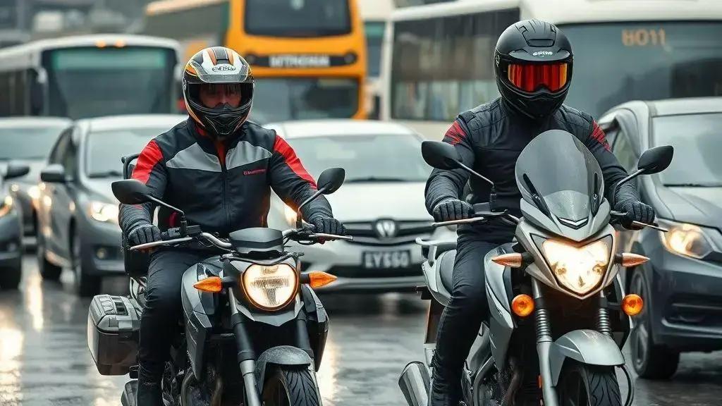 Dicas práticas de segurança para motoboy, entregador e motociclista no trânsito pesado Dicas práticas de segurança para motoboy, entregador e motociclista no trânsito pesado