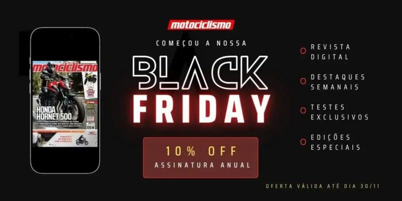 Black Friday Motociclismo: 10% OFF na assinatura anual