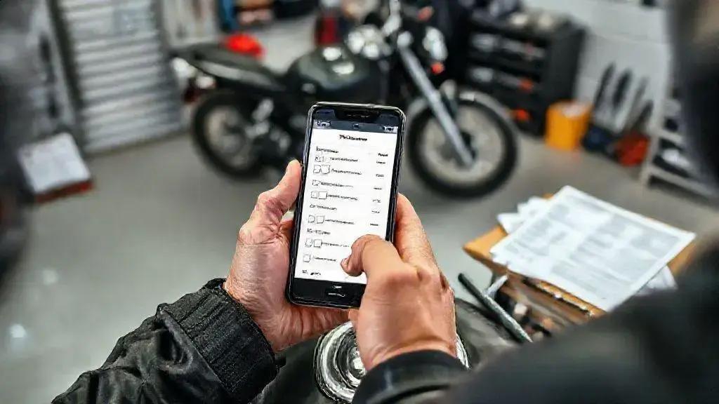 ferramentas e exemplos de checklist mensal para motociclistas