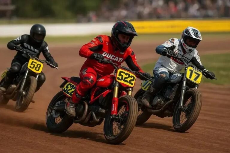 Ducati brilha em sua estreia no Mundial de Flat Track 2026