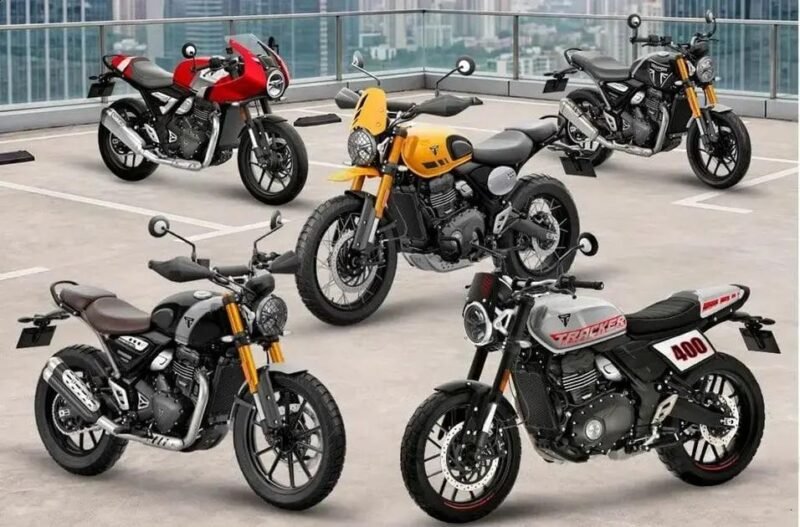 Triumph amplia família 400 com Tracker e Thruxton