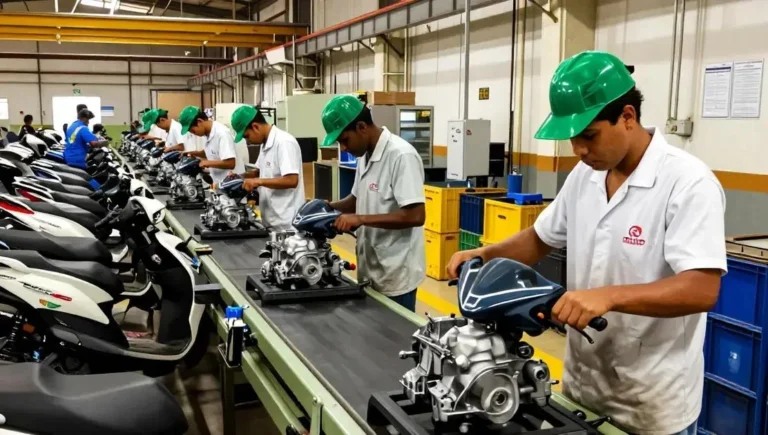 Polo de Manaus produz 1,45 milhão de motos em 8 meses 1 Polo de Manaus produz 1,45 milhão de motos em 8 meses
